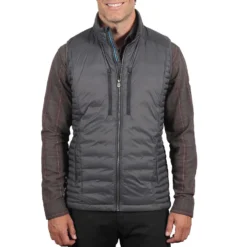 KUHL Men's Spyfire® Vest 2024 -Snow Gear Shop 1129 ms spyfire vest carbon front