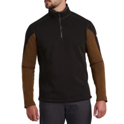 KUHL Men's Revel™ 1/4 Zip 2024 -Snow Gear Shop 3007 RevelQtrZip CharcoalGrain Front