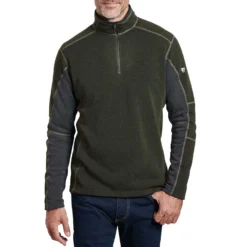 KUHL Men's Revel™ 1/4 Zip 2024 -Snow Gear Shop 3007 revel qtr zip loden steel front