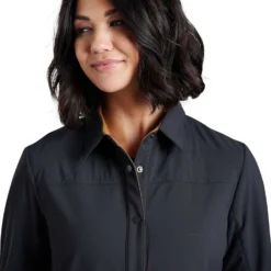 KUHL Women's Aurora™ Shirtjak 2024 -Snow Gear Shop 4094 AuroraShirtjak Black Detail 1