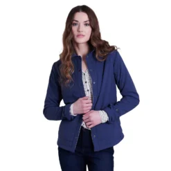 KUHL Women's Aurora™ Shirtjak 2024 -Snow Gear Shop 4094 AuroraShirtjak Indigo Front