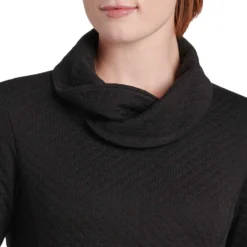 KUHL Women's Athena™ Pullover 2024 -Snow Gear Shop 4214 AthenaPullover Black Detail 3