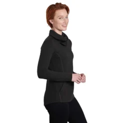 KUHL Women's Athena™ Pullover 2024 -Snow Gear Shop 4214 AthenaPullover Black Side
