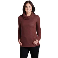 KUHL Women's Athena™ Pullover 2024 -Snow Gear Shop 4214 Athena Pullover Bordeaux Front