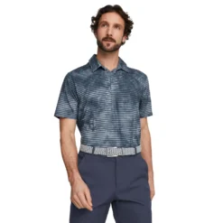 Puma Men's Cloudspun Dye Stripe Polo 2023 -Snow Gear Shop 538755 01 mod01