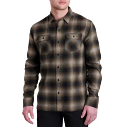KUHL Men's Dillingr™ Flannel Long Sleeve 2024 -Snow Gear Shop 7186 DillingrFlannelLS ForestRidge Front