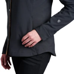 KUHL Women's Aurora™ Shirtjak 2024 -Snow Gear Shop AuroraShirtjakBlackDetail