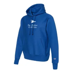 Champion Bay Harbor Golf Club Eco Powerblend 2 Logo Hoodie -Snow Gear Shop BHGC PB HOOD ROYAL ANGLE