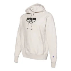 Champion Boyne Mountain Eco Powerblend 2 Logo Hoodie -Snow Gear Shop BOYNE MTN PB HOOD OATMEAL ANGLE