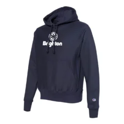 Champion Brighton Eco Powerblend 2 Logo Hoodie -Snow Gear Shop BRIGHTON ECO PB HOOD NAVY ANGLE