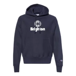Champion Brighton Eco Powerblend 2 Logo Hoodie -Snow Gear Shop BRIGHTON ECO PB HOOD NAVY FRONT
