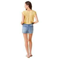 Carve Designs Women's Maui High Rise 4in Short -Snow Gear Shop CARVE DESIGNS MAUI HI RISE 4 INCH SHORT BEACH BLUE BACK min