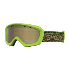 Giro Junior's Chico Goggles With Amber Rose Lens 2022 -Snow Gear Shop CHICO GOGGLE GREEN ANT FARM AR40 min