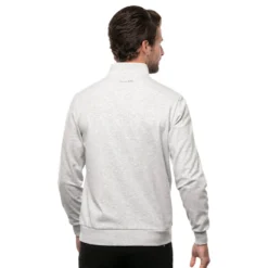 Travis Mathew Men's Cloud Quarter Zip 2.0 Fleece -Snow Gear Shop CLOUD QZIP HLGREY 2