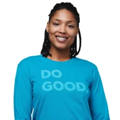 Cotopaxi Women's LS Do Good T-Shirt 6 Cotopaxi Women's LS Do Good T-Shirt -Snow Gear Shop COTOPAXI WOMENS DO GOOD LONG SLEEVE SHIRT MINERAL BLUE FRONT min