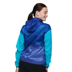 Cotopaxi Women's Teca Half Zip Windbreaker -Snow Gear Shop COTOPAXI WOMENS TECA HALF ZIP WINDBREAKER SAILORS SUN MODEL BACK min