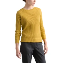 The North Face Women's L/S Chabot Crew 2024 -Snow Gear Shop CZ2GoldenSpice