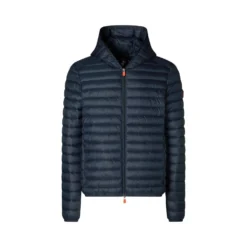 Save The Duck Men's Donald Hooded Puffer Jacket 2024 -Snow Gear Shop DonaldBlueBlack