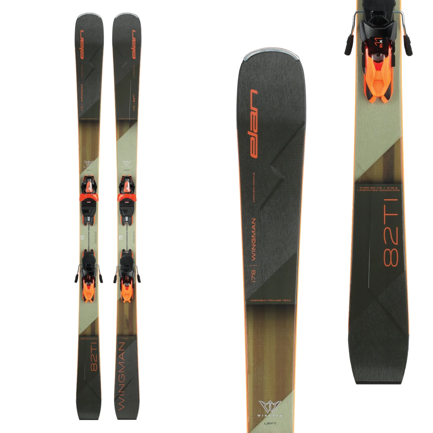 Elan Men's Wingman 82 TI Skis + PS ELX 11.0 Bindings 2024 1 Elan Men's Wingman 82 TI Skis + PS ELX 11.0 Bindings 2024
