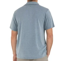 Free Fly Men's Bamboo Flex Polo 2023 13 Free Fly Men's Bamboo Flex Polo 2023 -Snow Gear Shop FREE FLY MENS BAMBOO FLEX POLO HEATHER BLUE DUSK BACK min