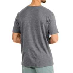 Free Fly Men's Bamboo Heritage Pocket Tee 2023 -Snow Gear Shop FREE FLY MENS BAMBOO HERITAGE POCKET TEE HEATHER FLINT BACK min