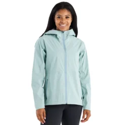 Free Fly Women's Cloudshield Rain Jacket 2023 -Snow Gear Shop FREE FLY WOMENS CLOUDSHIELD RAIN JACKET OCEAN MIST FRONT min