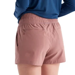 Free Fly Women's Pull On Breeze Short 2023 -Snow Gear Shop FREE FLY WOMENS PULL ON BREEZE SHORT LIGHT SANGRIA BACK min