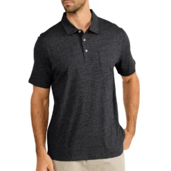 Free Fly Men's Bamboo Heritage Polo 2023 20 Free Fly Men's Bamboo Heritage Polo 2023 -Snow Gear Shop FREEFLY MENS BAMBOO HERITAGE POLO SHIRT HEATHER BLACK FRONT min
