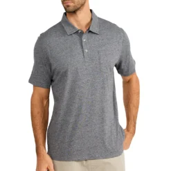 Free Fly Men's Bamboo Heritage Polo 2023 18 Free Fly Men's Bamboo Heritage Polo 2023 -Snow Gear Shop FREEFLY MENS BAMBOO HERITAGE POLO SHIRT HEATHER FLINT FRONT min