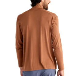 Free Fly Men's Bamboo Shade Long Sleeve 2023 -Snow Gear Shop FREEFLY MENS BAMBOO SHADE LONG SLEEVE SHIRT DESERT SAND RED BACK min