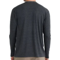 Free Fly Men's Bamboo Shade Long Sleeve 2023 -Snow Gear Shop FREEFLY MENS BAMBOO SHADE LONG SLEEVE SHIRT HEATHER BLACK BACK min