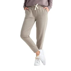 Free Fly Women's Bamboo Fleece Jogger 2023 -Snow Gear Shop FREEFLY WOMENS BAMBOO FLEECE JOGGER HEATHER OATMEAL FRONT min