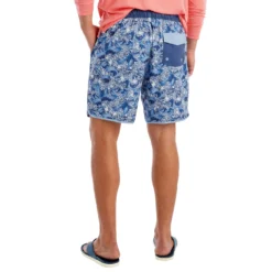 Johnnie-O Men's Miyako Swimtrunk -Snow Gear Shop JOHNNIE O MENS MIYAKO SWIM TRUNK INDIGO MODEL BACK min