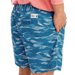 Johnnie-O Men's Tottori Swimtrunk 9 Johnnie-O Men's Tottori Swimtrunk -Snow Gear Shop JOHNNIE O MENS TOTTORI SWIMTRUNK INDIGO DETAIL BACK min