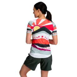 Krimson Klover Women's Vida Jersey -Snow Gear Shop KRIMSON KLOVER VIDA SHORT SLEEVE JERSEY SHIRT SUNBURST BACK min 1