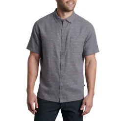 Kuhl Men's Intrepid Skorpio 9 Kuhl Men's Intrepid Skorpio -Snow Gear Shop KUHL MENS INTREPID SKORPIO SHORT SLEEVE SHIRT CHARCOAL FRONT min