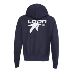 Champion Loon Mountain Eco Powerblend 2 Logo Hoodie 11 Champion Loon Mountain Eco Powerblend 2 Logo Hoodie -Snow Gear Shop LOON PB HOOD NAVY BACK