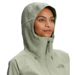 North Face Women's Dryzzle FUTURELIGHT™ Parka 2023 -Snow Gear Shop NF0A7QAD 3X3 modelhood2