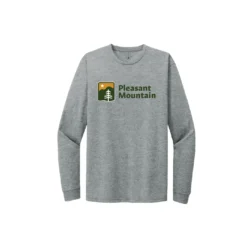 Pleasant Mountain Long Sleeve T-Shirt Front Color Logo