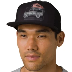 Prana Men's Journeyman Trucker 2.0 -Snow Gear Shop PRANA MENS JOURNEYMAN TRUCKER 2.0 HAT CAMP LIFE MODEL FRONT min