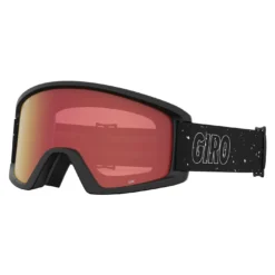 Giro Junior's Semi Goggles With Bonus Lens 2024 -Snow Gear Shop SEMI GOGGLE BLACK MICA AMBER SCARLET min