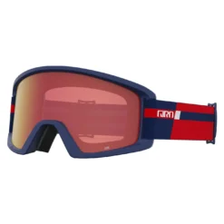 Giro Junior's Semi Goggles With Bonus Lens 2024 -Snow Gear Shop SEMI GOGGLE RED MIDNIGHT PODIUM AMBER SCARLET min