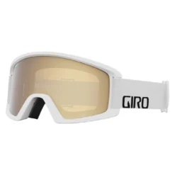 Giro Junior's Semi Goggles With Bonus Lens 2024 -Snow Gear Shop SEMI GOGGLE WHITE WORDMARK AMBER GOLD min