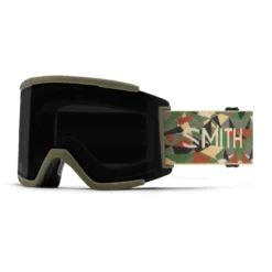 Smith Squad XL Goggles With ChromaPop Lens 2022 -Snow Gear Shop SQUAD XL GOGGLE ALDER GEO CAMO SUN BLACK min