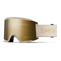 Smith Squad XL Goggles With ChromaPop Lens 2022 -Snow Gear Shop SQUAD XL GOGGLE BIRCH SUN BLACK GOLD MIRROR min