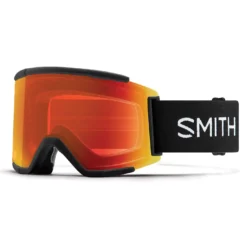 Smith Squad XL Goggles With ChromaPop Lens 2022 -Snow Gear Shop SQUAD XL GOGGLE BLACK EDAY RED MIRROR min