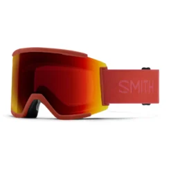 Smith Squad XL Goggles With ChromaPop Lens 2022 -Snow Gear Shop SQUAD XL GOGGLE CLAY RED SUN RED MIRROR min
