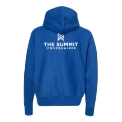 Champion The Summit At Snoqualmie Eco Powerblend 2 Logo Hoodie -Snow Gear Shop SUMMIT PB HOOD ROYAL BACK