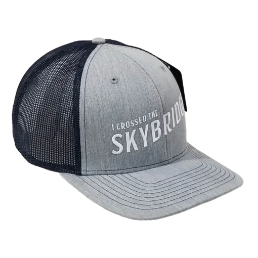 Richardson Gatlinburg I Crossed The SkyBridge Logo Trucker Hat -Snow Gear Shop Skybridge Rich Hat Grey 2