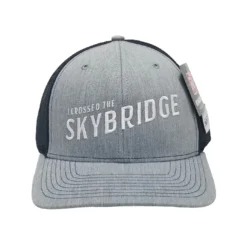 Richardson Gatlinburg I Crossed The SkyBridge Logo Trucker Hat -Snow Gear Shop Skybridge Rich Hat Grey 3